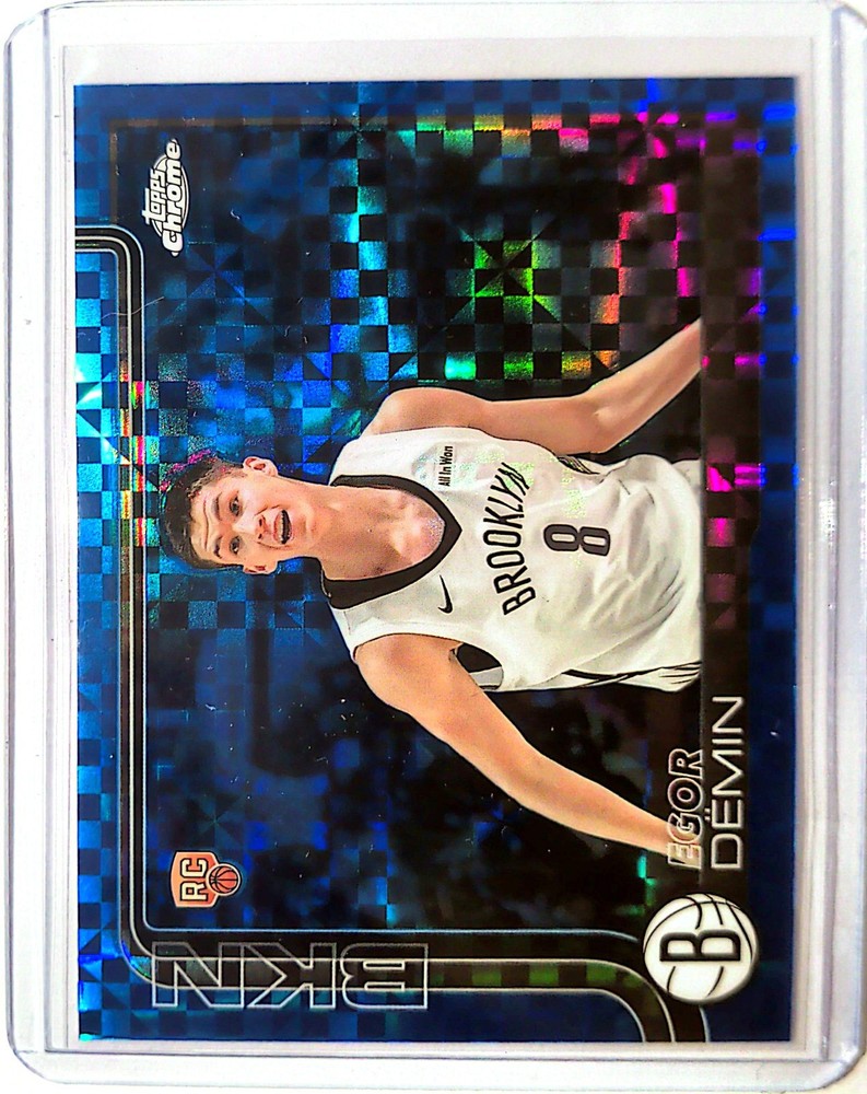 2025-26 Topps Chrome – Egor Demin #285 Blue X-Fractor RC
