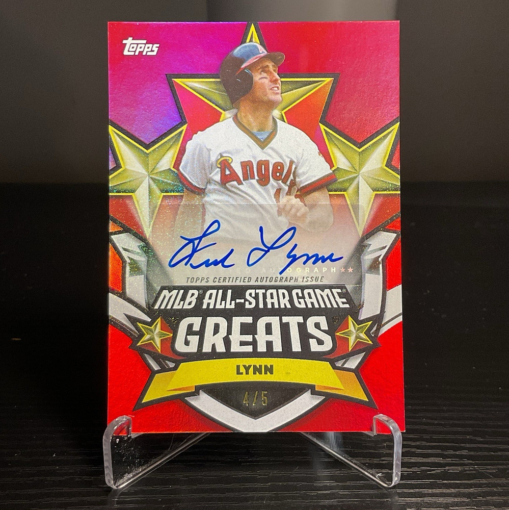 Topps 2025 Fred Lynn ASG Greats Auto Variation ASGGA-FL Serial #4/5