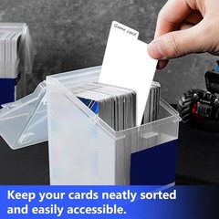 200 Pack White Trading Card Dividers for Sports Gaming and Business Cards