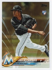2018 Topps Series 2 Sandy Alcantara Rookie RC Gold Parallel /2018 #594 Marlins
