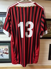 AC Milan 2011-12 Home Soccer Jersey #13 (A. Nesta) Adidas Men’s XL
