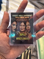 2025 TOPPS NOW WWE #WM5SP RHEA RIPLEY/IYO SKY/BIANCA BELAIR – RAINBOW FOIL