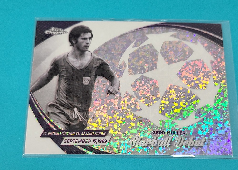 2023-24 Topps Chrome UEFA Starball Debuts #SD-14 Gerd Müller SOCCER Card T8