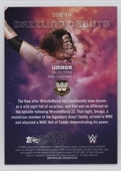 2025 Topps Universe WWE Dazzling Debuts Umaga #DDE-14 9cf