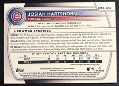 Josiah Hartshorn 2025 Bowman Mega Box Mojo Refractor Auto BMA-JHA SP Cubs