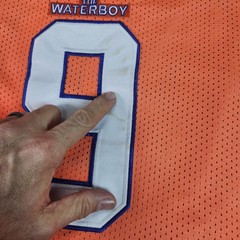 The Waterboy Boucher 9 Football Jersey Mens Medium Orange Bourbon Bowl Costume
