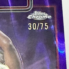 Topps 2025-26 Chrome Ayo Dosunmu Bulls Purple Refractor 30/75 # 95 SKU 957