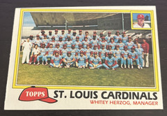 1981 Topps – St. Louis Cardinals Team Checklist – Whitey Herzog – #684