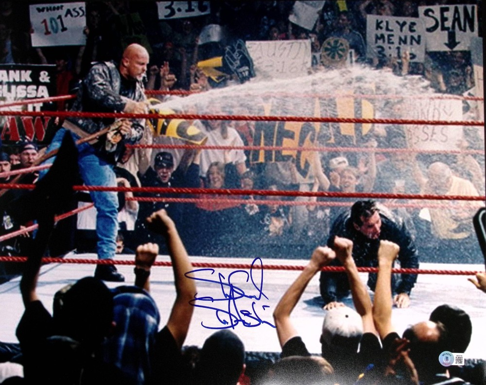 Stone Cold Steve Austin Signed 16×20 Photo BAS COA WWE Legend Picture Auto&rsquo;d I