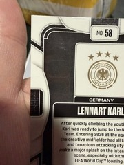 2026 Prizm FIFA World Cup Lennart Karl RBG Mojo CASE HIT SSP Red Green Blue