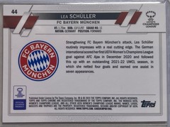 2022-23 Topps Chrome UEFA Women’s Pink Prism Refractor #44 LEA SCHULLER /199