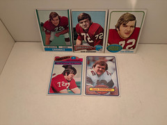 LOT OF 5 DAN DIERDORF 1970s Cards #32 35 90 326 316 ST. LOUIS CARDINALS HOF Exc