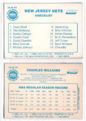 1986 Star Company 14-cd New Jersey Nets Lifebuoy Basketball Set Buck Williams