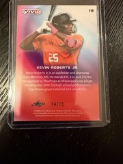 2026 LEAF VIVID KEVIN ROBERTS JR ROOKIE/RC #/15