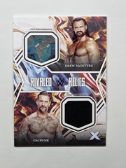 2025 WWE Topps Exalted CM PUNK DREW MCINTYRE Rivaled Relics Event Worn #RR-MP