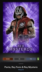 Penta, Rey Fenix, Rey Mysterio Prismatic Iconic Slam WWE Mirage 26