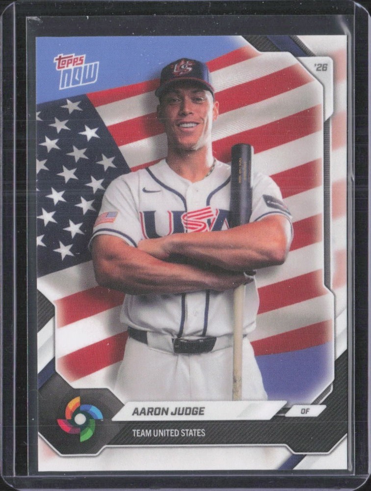 2026 Topps Now WBC Team USA Set PR20322 #USA01 Aaron Judge – Team USA – MINT
