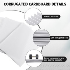 302 Pcs Trading Card Shipping Protector Set – 200 Plastic Inserts, 100 Bubble Ma