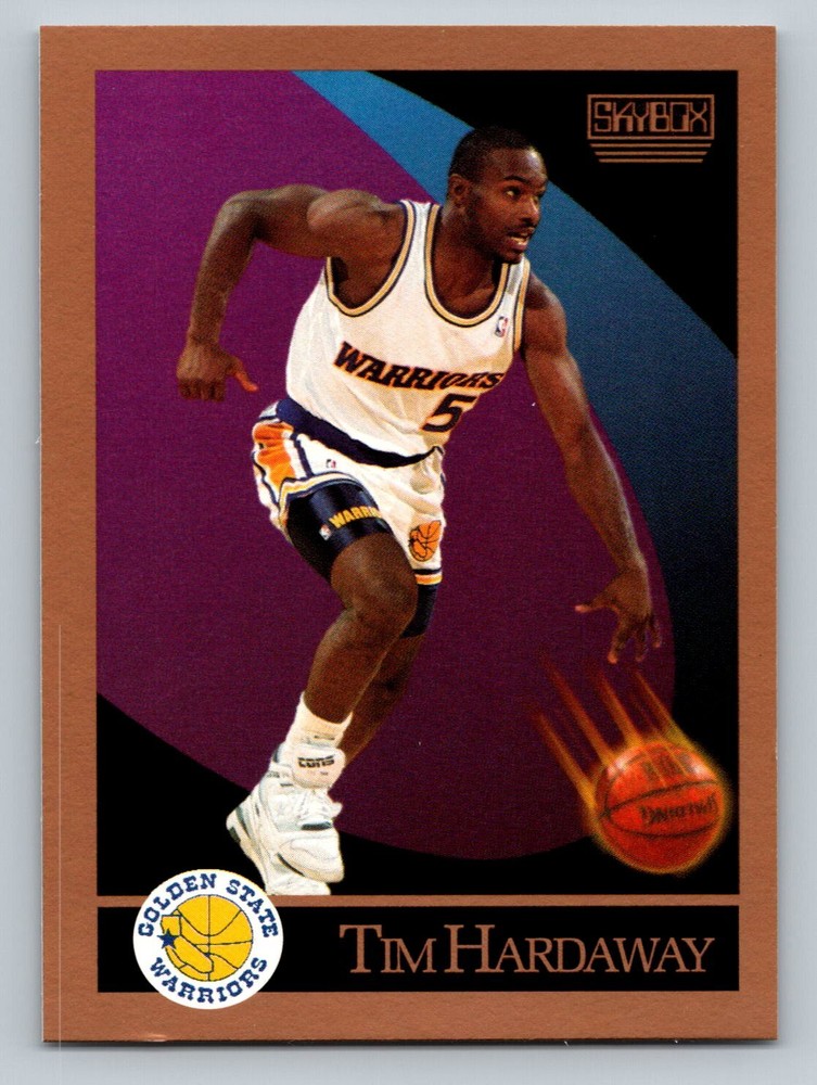 Tim Hardaway RC Rookie 1990-91 Skybox #95 Warriors Basketball Card Set NBA NM