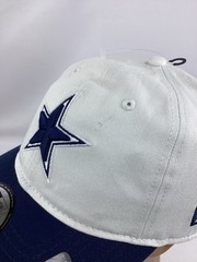 Dallas Cowboys New Era 9TWENTY Hat Cap White Navy Blue NFL Adjustable Strap OSFM