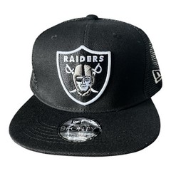 Las Vegas Raiders 9Forty New Era Trucker Hat Snapback Adjustable Black