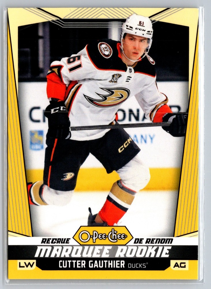 2024-25 O-Pee-Chee – Marquee Rookies Cutter Gauthier #546 RC Yellow Border