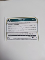 2026 Bowman – Braden Nett #BP-137 Green Pattern Scorecard Border /99
