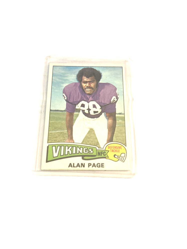 1975 Topps Football #520 alan page minnesota vikings