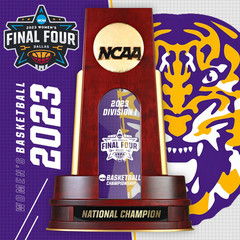 2023 NCAA Division I Women&rsquo;s Basketball National Championship Trophy Wooden 26cm