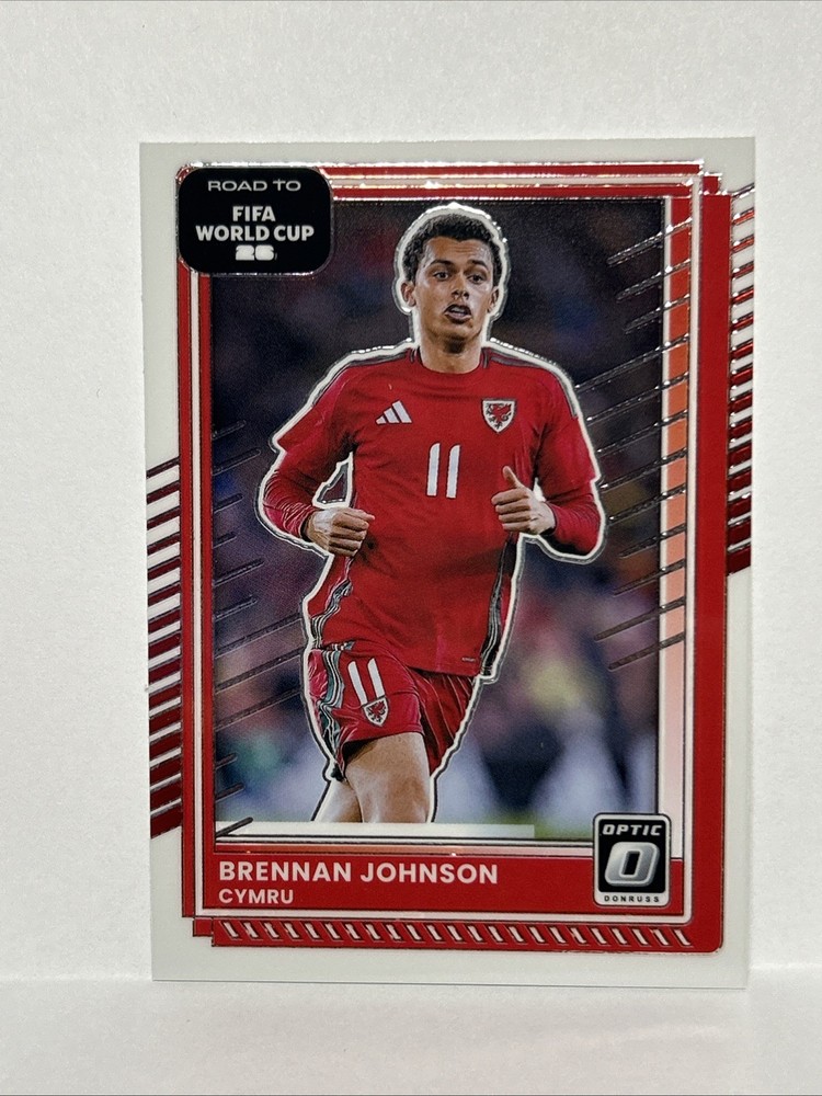 2025-26 Donruss Road to FIFA World Cup OPTIC Chrome #1 Brennan Johnson, Cymru💎
