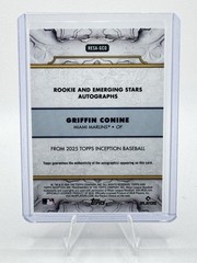 Topps 2025 Inception Griffin Conine Rookie & Emerging Stars Auto #RESA-GCO /199