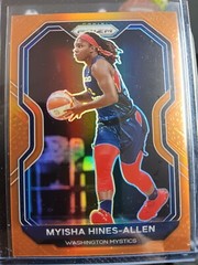 2021 Panini WNBA Prizm MYISHA HINES-ALLEN Mystics Orange Prizm #40 (30/50)*