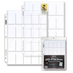 Tobacco Card T206 Album Pages 20 Pockets BCW Poly Pages Sheets Pack of 20 New