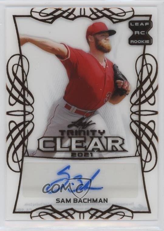 2021 Leaf Trinity Clear Sam Bachman #CA-SB3 Auto 0sm9