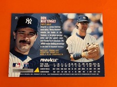 1995 Pinnacle Artist Proof Parallel Don Mattingly – Rare Yankees Donnie Baseball