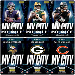 (32) 2024 Panini Instant Football – NFL MY CITY 1/587 SP – Complete Set – RC 🔥