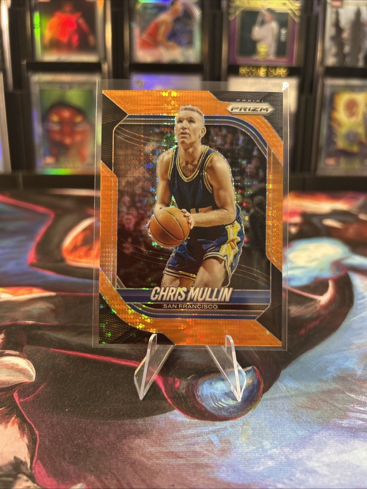 2025-26 Prizm Basketball Chris Mullin Orange Pulsar /175 Warriors #179