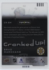 2023-24 Upper Deck Synergy Cranked Up Blue 178/399 Brad Marchand #CR-BM n7r