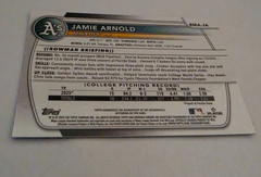 2025 Bowman Draft Jamie Arnold Auto Mojo Blue # 094/150.