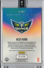 2026 Panini Instant Draft Night DN-1 Azzi Fudd Autograph Rookie Card RC Auto /99