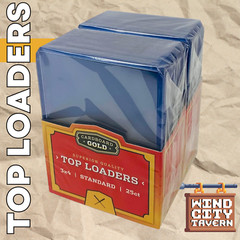 Pack of 25 Cardboard Gold Standard 3&Prime; X 4&Prime; Ultra Clear Pro Rigid 20pt Toploaders