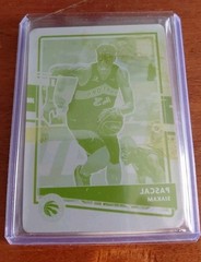 2020-21 Panini National Treasure. Pascal Siakam YELLOW PLATE Select 1/1