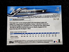 2018 Topps Chrome Ozzie Albies Rookie Gold Refractor /50 RC #72 MINT GRADE ME 💥