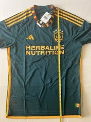 LA Galaxy Adidas Authentic Away Soccer Jersey Mystery Green 2023-2024 #HI1873