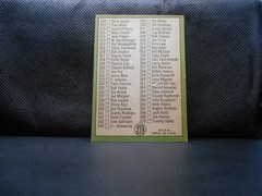 1967 Topps #278 4th Series Checklist: 284-370 Jim Kaat Unmarked