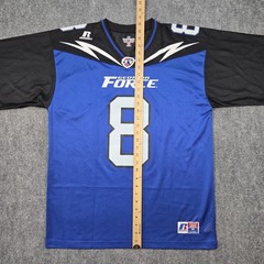 Russell AFL Georgia Force #8 Arena Football Team Jersey Size M Blue Black White