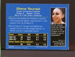 2003 Diana Taurasi RC WNBA UConn Rookie