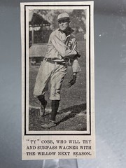 1908 Ty Cobb Original Prints Sourced From Leslie’s Weekly Magazine Lot of 2