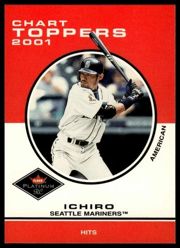 2001 Fleer Platinum #417 Ichiro Rookie Seattle Mariners Chart Toppers NrMt-Mt