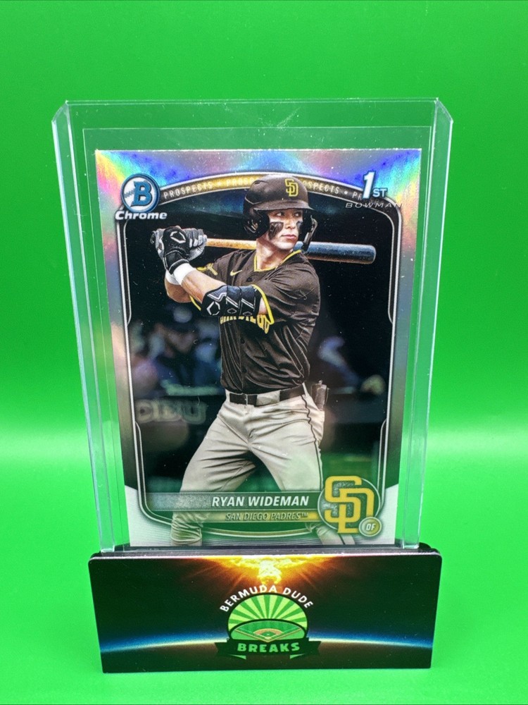 Ryan Wideman 2025 Bowman Draft REFRACTOR 1st Chrome BDC-190 San Diego Padres